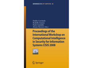 9783540881803 - Proceedings of the International Workshop on Computational Intelligence in Security for Information Systems CISIS 2008 Kartoniert (TB)