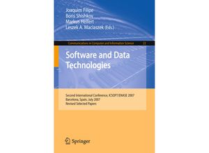 9783540886549 - Software and Data Technologies Kartoniert (TB)