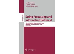 9783540890966 - String Processing and Information Retrieval Kartoniert (TB)