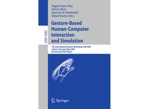 9783540928645 - Gesture-Based Human-Computer Interaction and Simulation Kartoniert (TB)