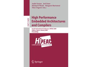 9783540929895 - High Performance Embedded Architectures and Compilers Kartoniert (TB)