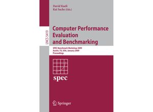 9783540937982 - Computer Performance Evaluation and Benchmarking Kartoniert (TB)