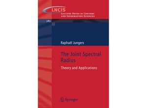 9783540959793 - The Joint Spectral Radius - Raphaël Jungers Kartoniert (TB)