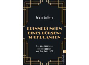 9783548068015 - Erinnerungen eines Börsenspekulanten - Edwin Lefèvre Taschenbuch