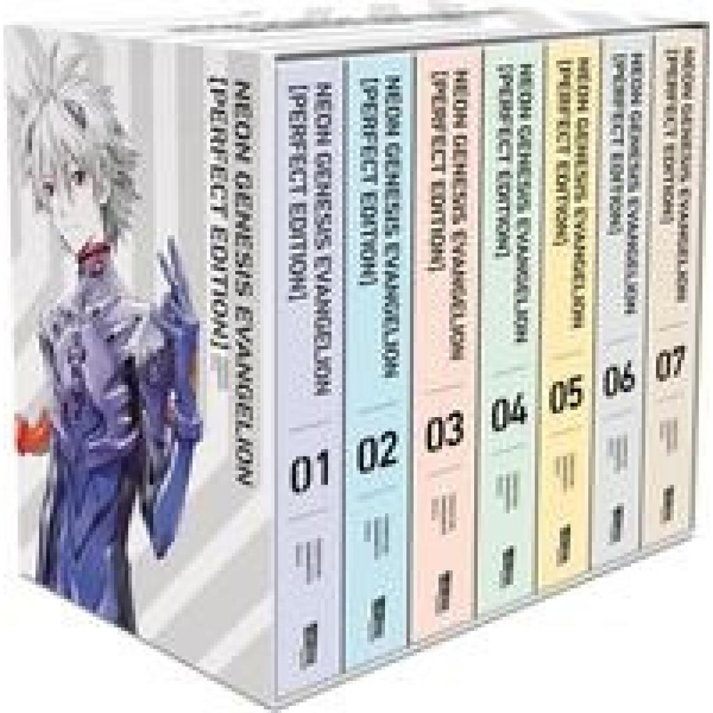 9783551020758 - Sadamoto Yoshiyuki Neon Genesis Evangelion - Perfect Edition Bände 1-7 im Sammelschuber mit Extras