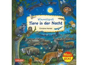 9783551033420 - Maxi Pixi 425 Wimmelspaß Tiere in der Nacht - Christine Henkel Kartoniert (TB)