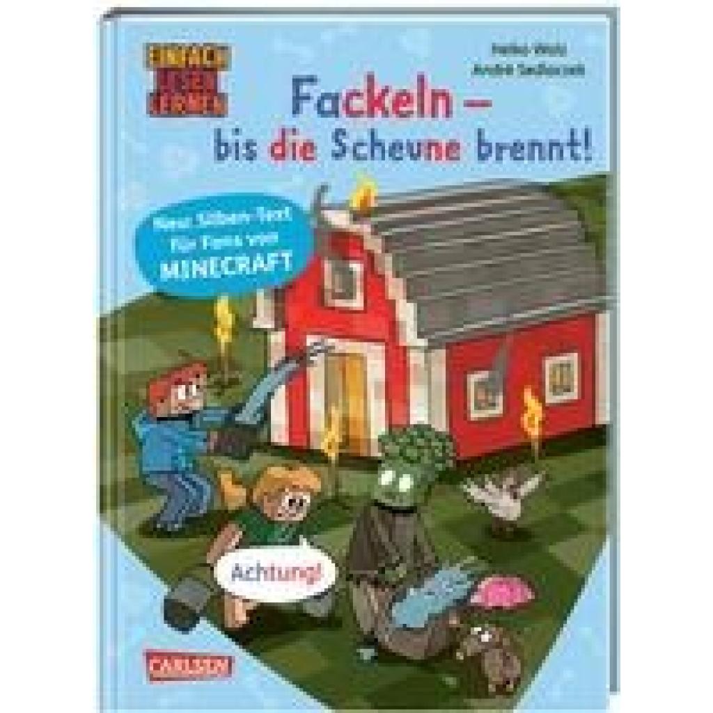 9783551065667 - Wolz Heiko Minecraft Silben-Geschichten Fackeln - bis die Scheune brennt!