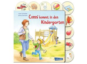 9783551173102 - Conni-Pappbilderbuch Conni kommt in den Kindergarten - Liane Schneider Pappband