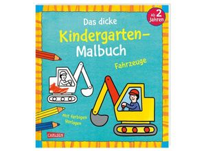 9783551191618 - Ausmalbilder für Kita-Kinder   Ausmalbilder für Kita-Kinder Das dicke Kindergarten-Malbuch Fahrzeuge - Andrea Pöter Kartoniert (TB)