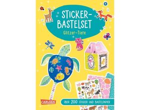 9783551191892 - Sticker-Bastelset Glitzer-Tiere - Anton Poitier Kartoniert (TB)