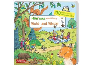 9783551252005 - Wimmelbuch Wald und Wiese   Hör mal (Soundbuch) Bd22 - Julia Hofmann Pappband