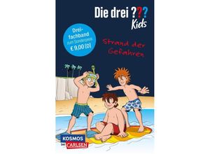 9783551321954 - Die drei ??? Kids Strand der Gefahren Dreifachband (Enthält die Bände Achtung Strandräuber! Insel der Haie Surfstrand in Gefahr) - Ulf Blanck Boris Pfeiffer Taschenbuch