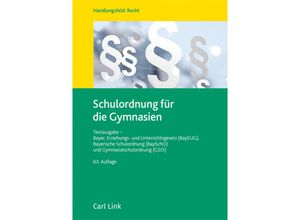 9783556098554 - Schulordnung für die Gymnasien Gebunden