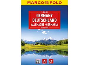 9783575016669 - MARCO POLO Reiseatlas 2025 2026 Deutschland 1300000 Kartoniert (TB)