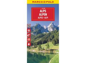 9783575017628 - MARCO POLO Reisekarte Alpen 1650000 Karte (im Sinne von Landkarte)