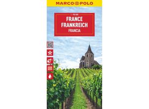 9783575017710 - MARCO POLO Reisekarte MARCO POLO Länderkarte Frankreich 1800 000 1950000 Karte (im Sinne von Landkarte)