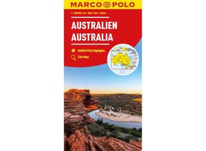 9783575017819 - MARCO POLO Kontinentalkarte Australien 14 Mio Karte (im Sinne von Landkarte)