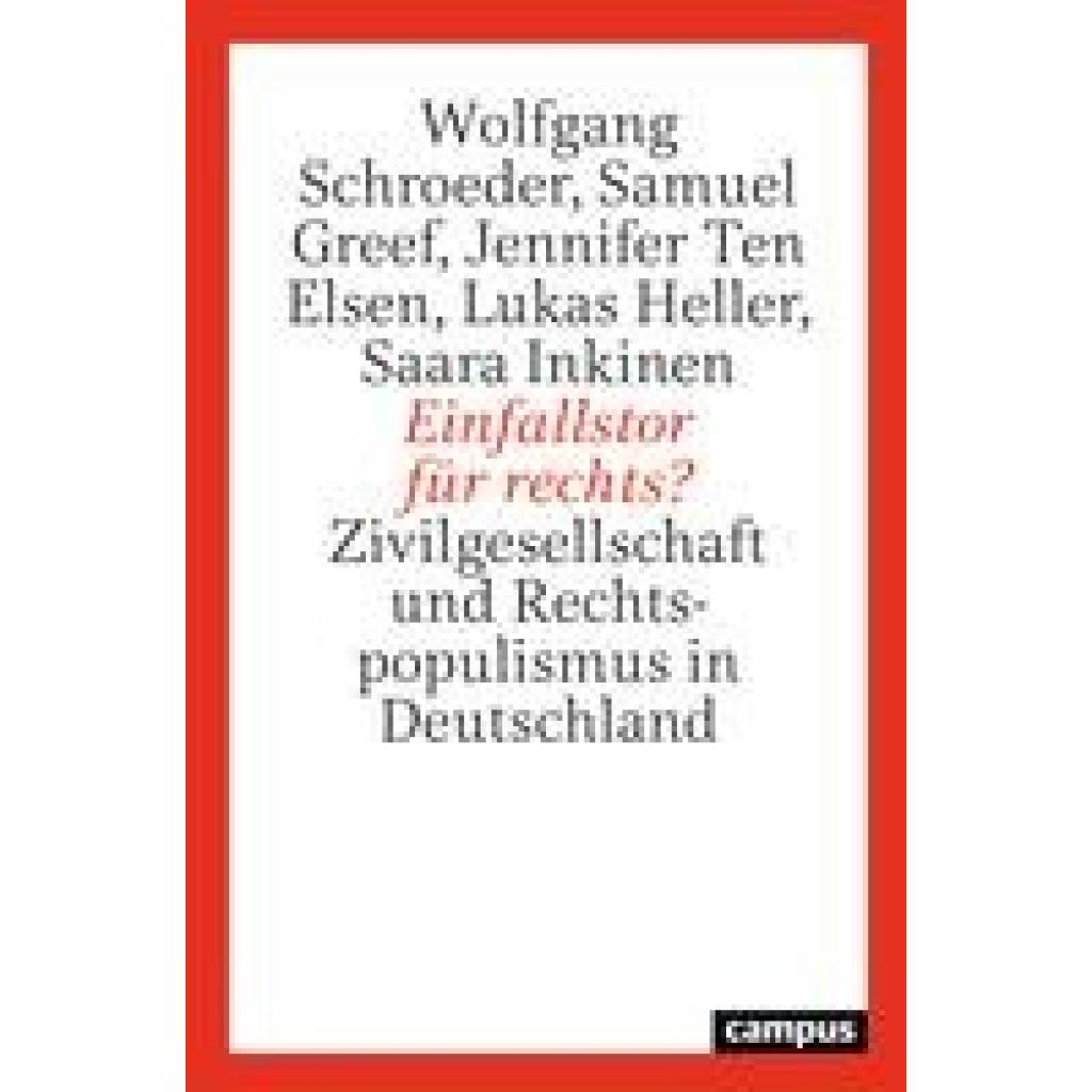 9783593515007 - Schroeder Wolfgang Einfallstor für rechts?