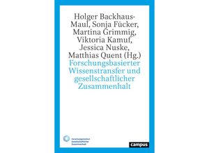 9783593518183 - Forschungsbasierter Wissenstransfer und gesellschaftlicher Zusammenhalt Kartoniert (TB)