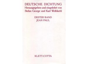 9783608956603 - Deutsche Dichtung Band 1 (Deutsche Dichtung Bd 1) - Jean Paul Gebunden