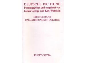 9783608956641 - Deutsche Dichtung Band 3 (Deutsche Dichtung Bd 3) Gebunden