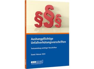 9783609692265 - Aushangpflichtige Unfallverhütungsvorschriften - ecomed-Storck GmbH Kartoniert (TB)