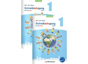 9783619147335 - ABC der Tiere - Neubearbeitung 2023 Kompakt Förderausgabe   ABC der Tiere 1 Neubearbeitung - Arbeitsheft Druckschrift Kompakt Teil A und B 2 Teile - Mareike Hahn Klaus Kuhn Kerstin Mrowka-Nienstedt Geheftet