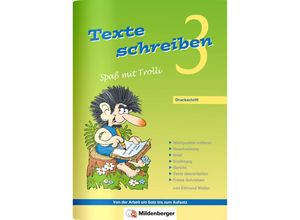 9783619345403 - Texte schreiben Spaß mit Trolli Texte schreiben - Spaß mit Trolli 3 Druckschrift - Edmund Wetter Geheftet