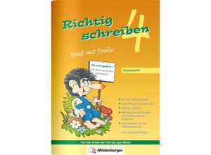 9783619445202 - Edmund Wetter - GEBRAUCHT Richtig schreiben - Spaß mit Trolli 4 Druckschrift (inhalt identisch mit 4400-51) - Preis vom 02062023 050629 h