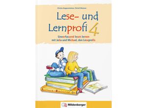 9783619446407 - Christa Koppensteiner - GEBRAUCHT Lese- und Lernprofi 4 - Schülerarbeitsheft - silbierte Ausgabe Sinnerfassend lesen lernen mit Julia und Michael den Leseprofis 4 Klasse - Preis vom 18082023 050225 h