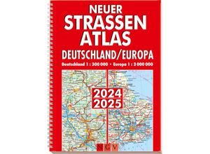 9783625143321 - Neuer Straßenatlas Deutschland Europa 2024 2025 Kartoniert (TB)