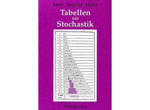 9783637034310 - Stochastik   Tabellen zur Stochastik - Helmut Bergold Friedrich Barth Kartoniert (TB)