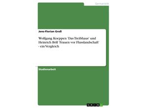 9783638727631 - Wolfgang Koeppen Das Treibhaus und Heinrich Böll Frauen vor Flusslandschaft - ein Vergleich - Jens-Florian Groß Kartoniert (TB)