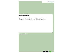 9783638764575 - Eingewöhnung in den Kindergarten - Stephanie Peter Kartoniert (TB)