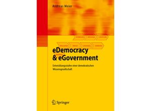 9783642001291 - eDemocracy & eGovernment - Andreas Meier Kartoniert (TB)