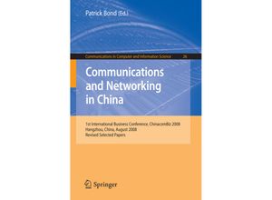 9783642002045 - Communications and Networking in China Kartoniert (TB)