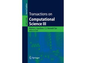 9783642002113 - Transactions on Computational Science III Kartoniert (TB)