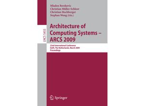 9783642004537 - Architecture of Computing Systems - ARCS 2009 Kartoniert (TB)