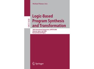 9783642005145 - Logic-Based Program Synthesis and Transformation Kartoniert (TB)