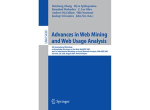 9783642005275 - Advances in Web Mining and Web Usage Analysis Kartoniert (TB)