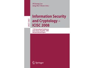 9783642007293 - Information Security and Cryptoloy - ICISC 2008 Kartoniert (TB)