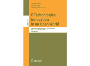 9783642011863 - E-Technologies Innovation in an Open World Kartoniert (TB)