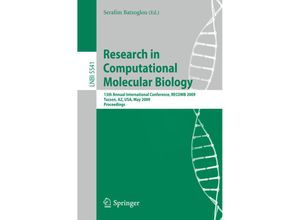 9783642020070 - Research in Computational Molecular Biology Kartoniert (TB)