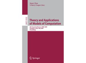 9783642020162 - Theory and Applications of Models of Computation Kartoniert (TB)