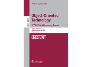 9783642020469 - Object-Oriented Technology ECOOP 2008 Workshop Reader Kartoniert (TB)