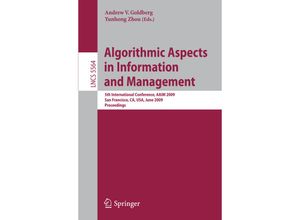 9783642021572 - Algorithmic Aspects in Information and Management Kartoniert (TB)