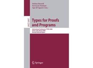 9783642024436 - Types for Proofs and Programs Kartoniert (TB)