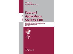 9783642030062 - Data and Applications Security XXIII Kartoniert (TB)