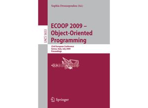 9783642030123 - ECOOP 2009 -- Object-Oriented Programming Kartoniert (TB)