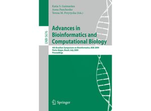 9783642032226 - Advances in Bioinformatics and Computational Biology   Lecture Notes in Computer Science Bd5676 Kartoniert (TB)